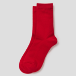 8 seconds Basic Solid Socks — Red