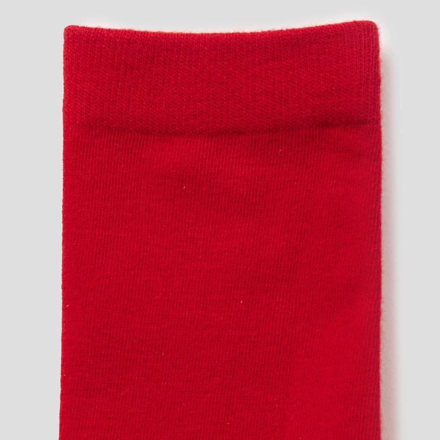 8 seconds Basic Solid Socks — Red