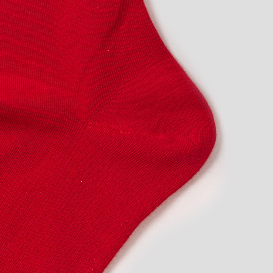 8 seconds Basic Solid Socks — Red