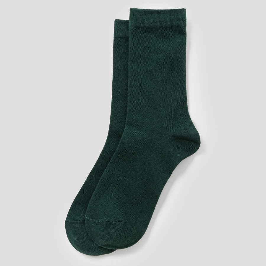 8 seconds Basic Solid Socks — Green
