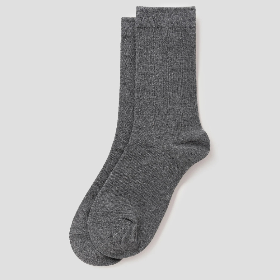 8 seconds Basic Solid Socks — Grey