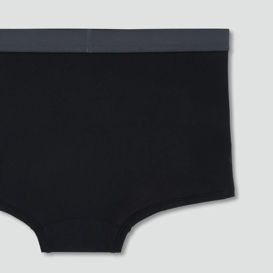 JAJU 720-Degree Stretch Butter Drawers Briefs – Black