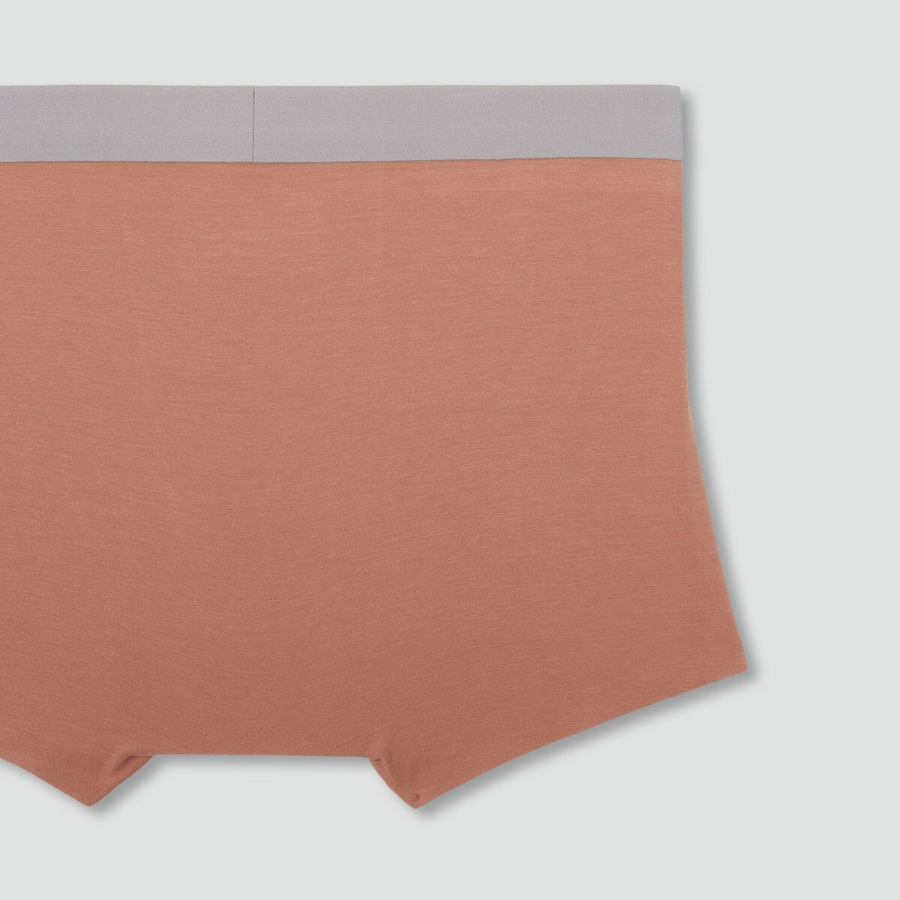 JAJU 120-Count Modal No-Line Drawers Briefs – Brick