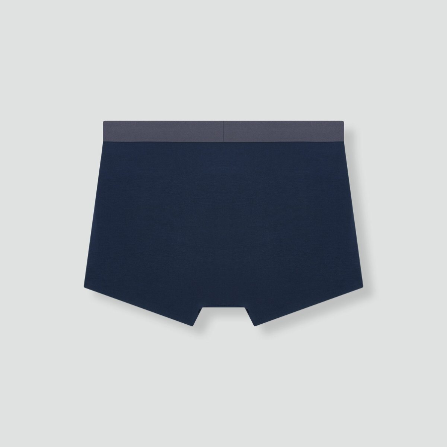 JAJU 120-Count Modal No-Line Drawers Briefs – Navy