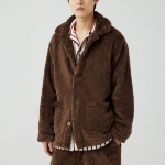 JAJU Microfiber Flat Collar Pajama Shirt – Brown