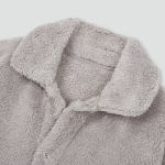 JAJU Microfiber Flat Collar Pajama Shirt – Grey