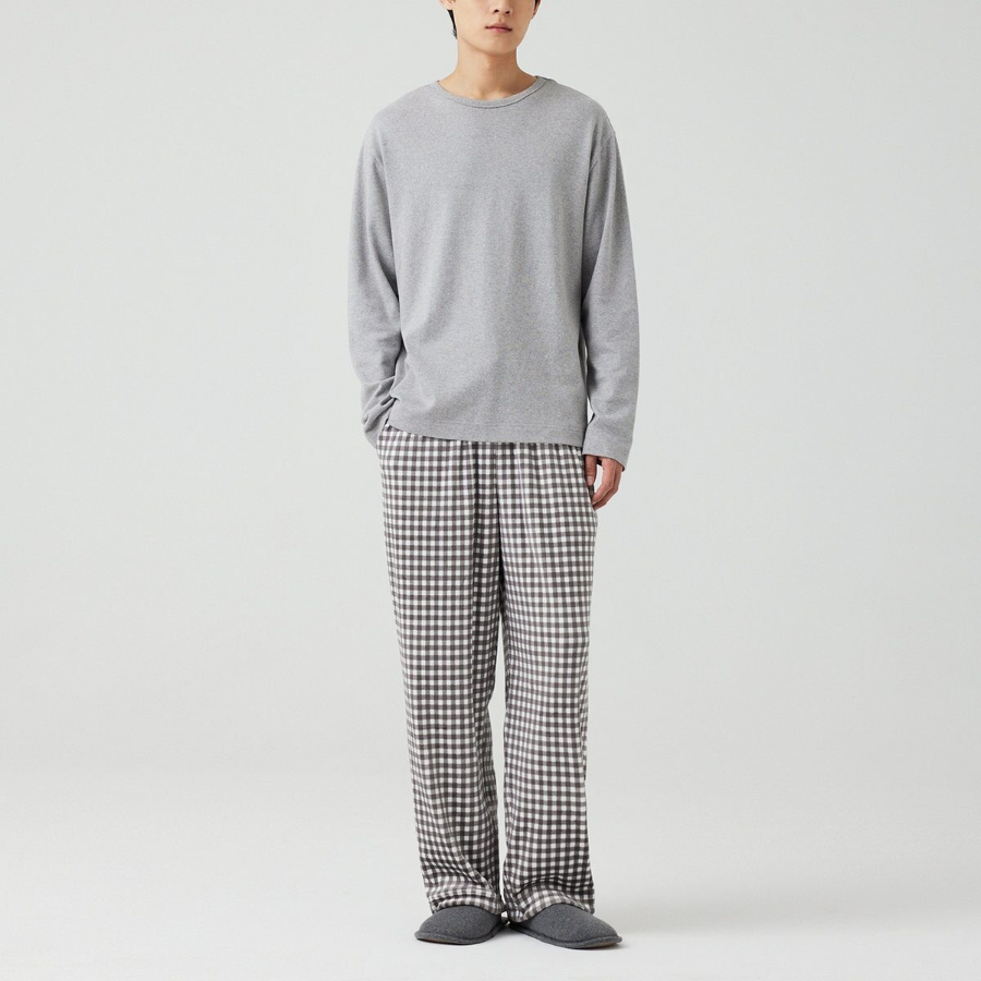 JAJU Mink Fleece Pajama Pants – Light Grey