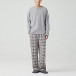 JAJU Mink Fleece Pajama Pants – Light Grey