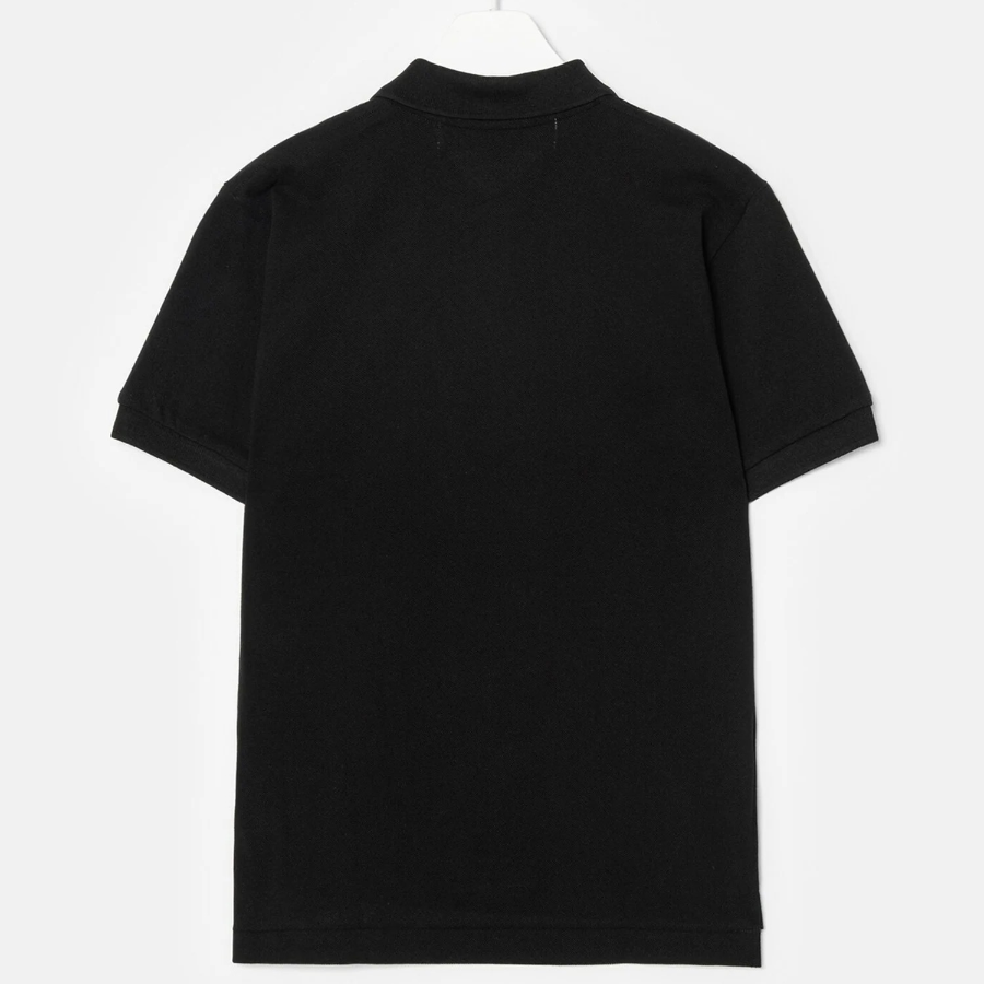 PLAY COMME DES GARCONS (Unisex) Red Heart Wappen Polo Shirt - Black