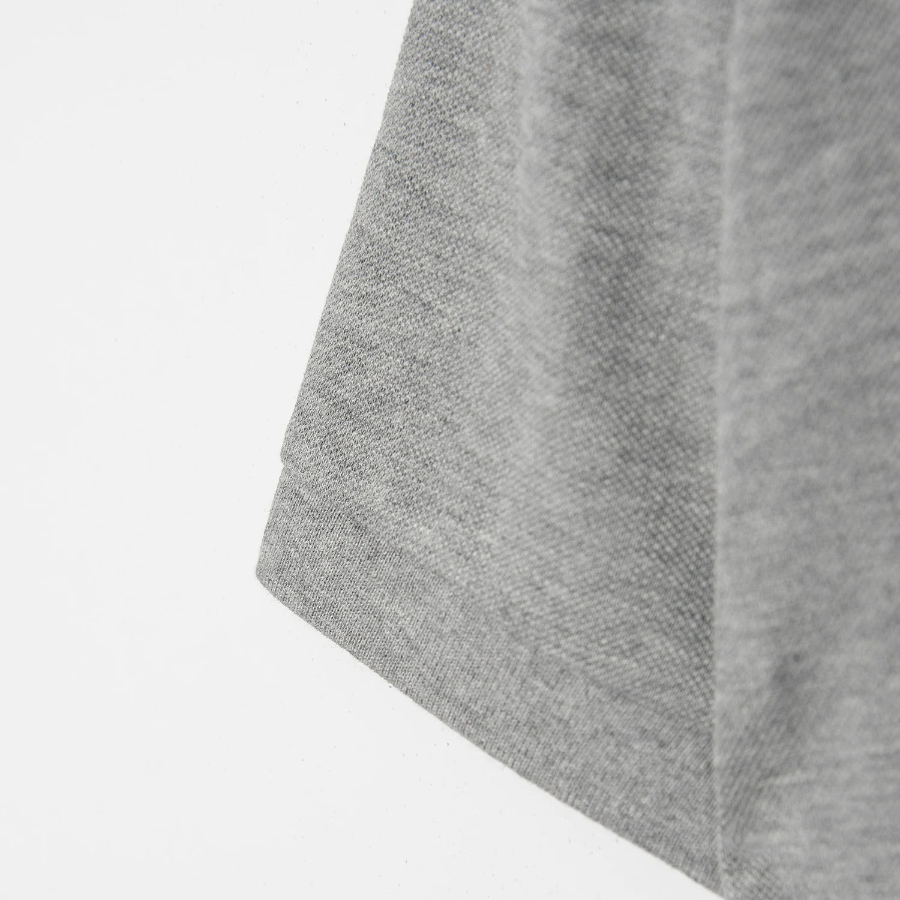 PLAY COMME DES GARCONS (Unisex) Double Black Heart Wappen Polo Shirt - Grey