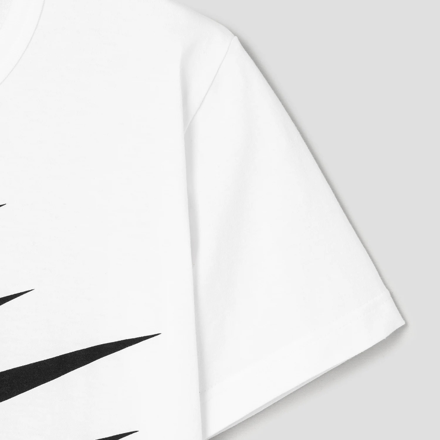 COMME DES GARCONS BLACK (Unisex) Cotton Jersey Nike Print - White