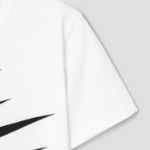 COMME DES GARCONS BLACK (Unisex) Cotton Jersey Nike Print - White