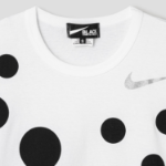COMME DES GARCONS BLACK (Unisex) Cotton Jersey Nike Print - White
