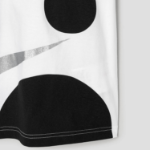 COMME DES GARCONS BLACK (Unisex) Cotton Jersey Nike Print - White
