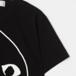 PLAY COMME DES GARCONS (Unisex) Upside down White Heart Sketch T-shirt - Black