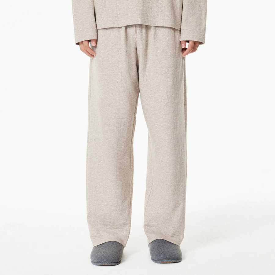 JAJU Double Cotton Pajama Pants – Beige