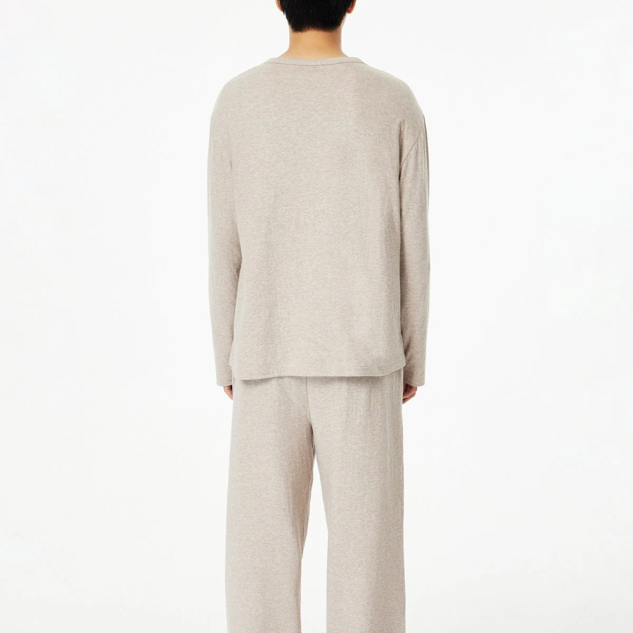 JAJU Double Cotton Pajama Pants – Beige