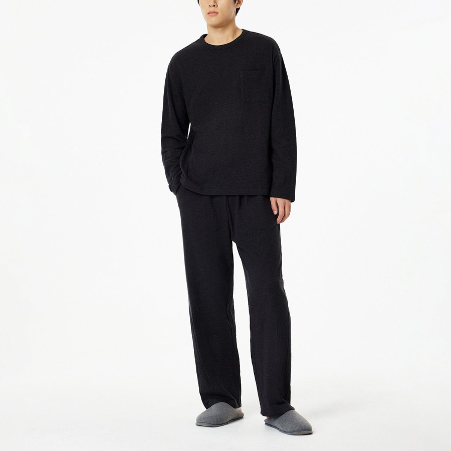 JAJU Double Cotton Pajama Pants – Charcoal