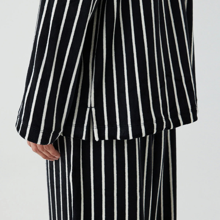 JAJU Mink Fleece Pajama Set – Dark Navy