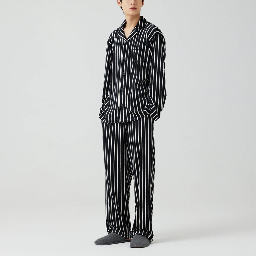 JAJU Mink Fleece Pajama Set – Dark Navy