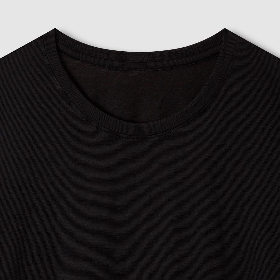 JAJU Rayon Inner T-Shirt – Black