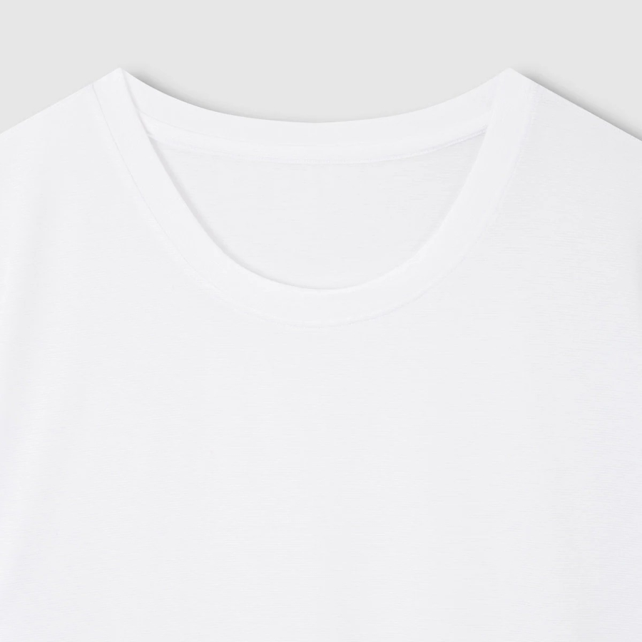 JAJU Rayon Inner T-Shirt – White