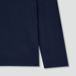 JAJU Peach Skin Long Sleeve Pajama T-Shirt – Navy