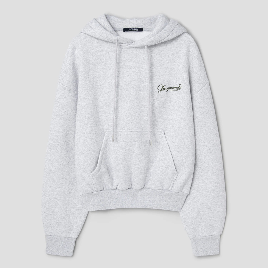 JACQUEMUS (Men) Le Hoodie Corto - Uni Club Grey
