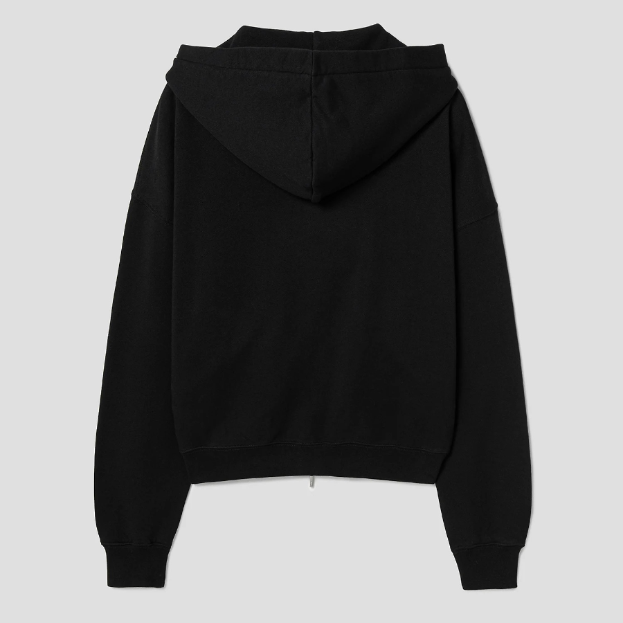 JACQUEMUS (Men) Le Hoodie Zip Gros Grain - Black