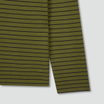 JAJU Smart Cotton Round Neck Long Sleeve Lounge T-Shirt – Dark Khaki