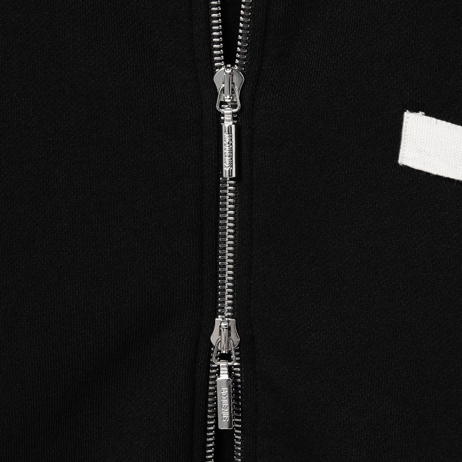 JACQUEMUS (Men) Le Hoodie Zip Gros Grain - Black