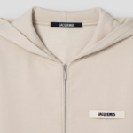 JACQUEMUS (Men) Le Hoodie Zip Gros Grain - Beige