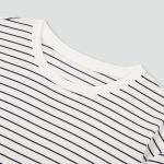 JAJU Smart Cotton Round Neck Long Sleeve Lounge T-Shirt – Off White