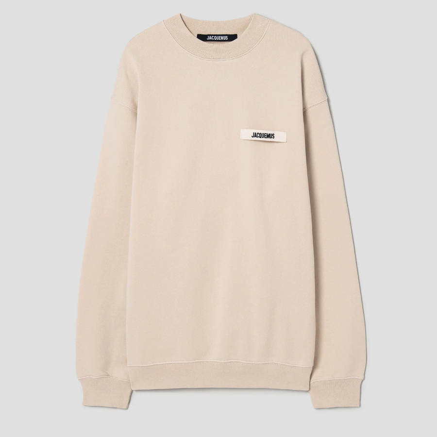 JACQUEMUS (Men) Le Sweatshirt Gros Grain - Beige