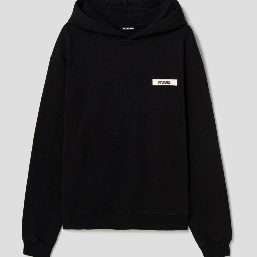 JACQUEMUS (Men) Le Hoodie Gros Grain - Black