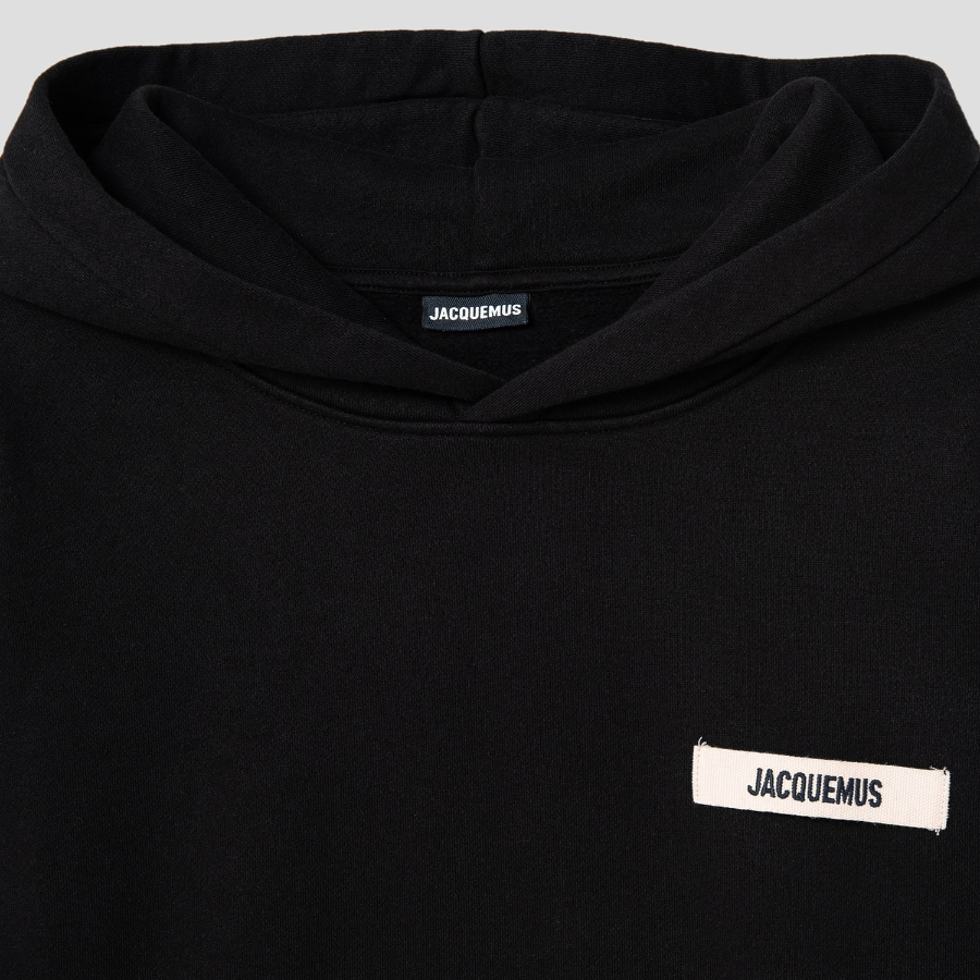 JACQUEMUS (Men) Le Hoodie Gros Grain - Black
