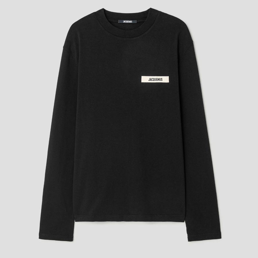 JACQUEMUS (Men) Le Tshirt Gros Grain Ml - Black