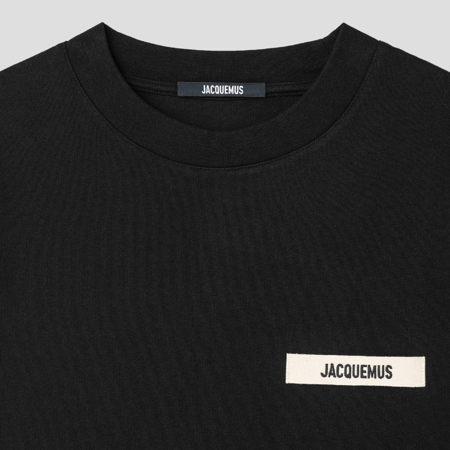 JACQUEMUS (Men) Le Tshirt Gros Grain Ml - Black
