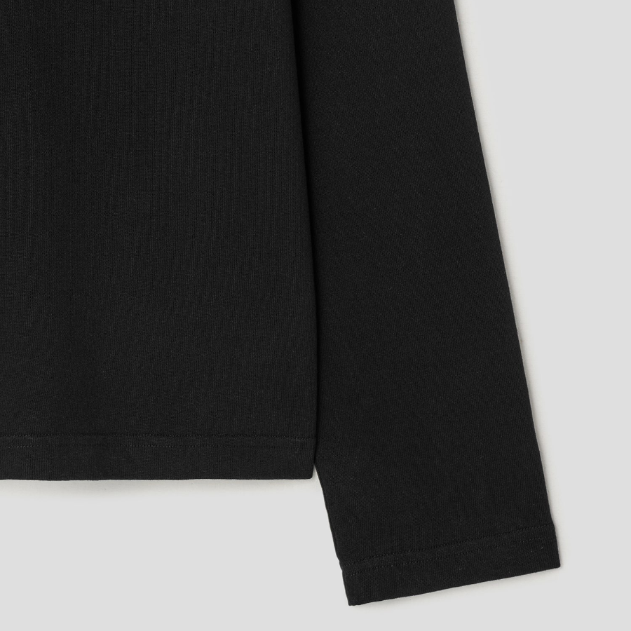 JACQUEMUS (Men) Le Tshirt Gros Grain Ml - Black