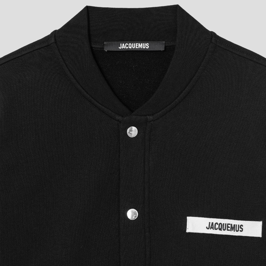 JACQUEMUS (Men) Le Cardigan Gros Grain - Black