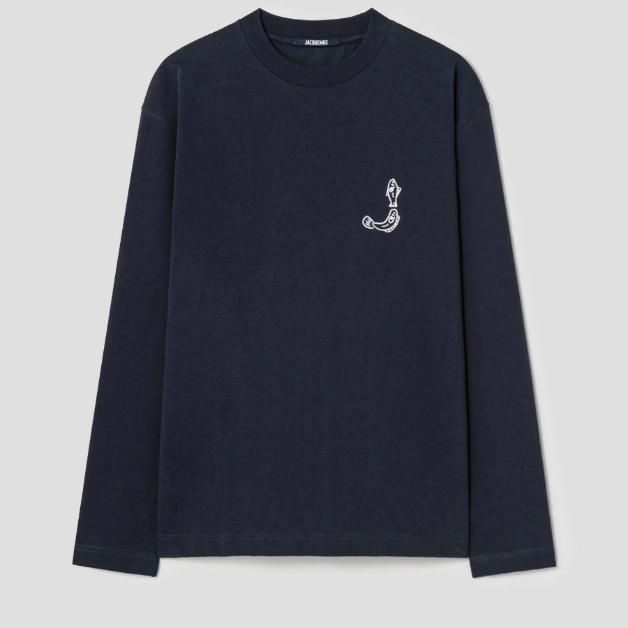 JACQUEMUS (Men) Le Tshirt Mer√Ô Ml - Dark Navy