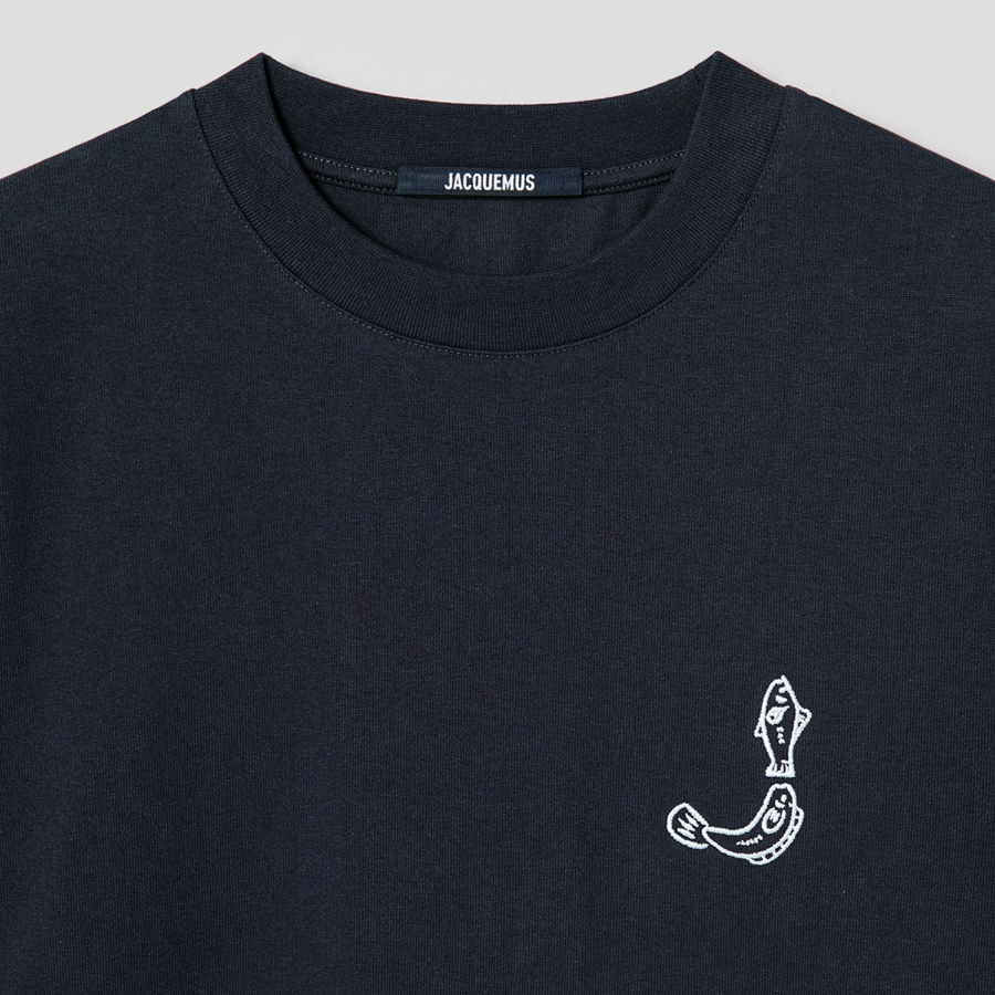 JACQUEMUS (Men) Le Tshirt Mer√Ô Ml - Dark Navy