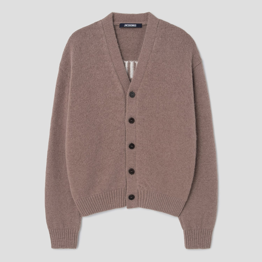 JACQUEMUS (Men) Le Cardigan Jacquemus - Light Brown
