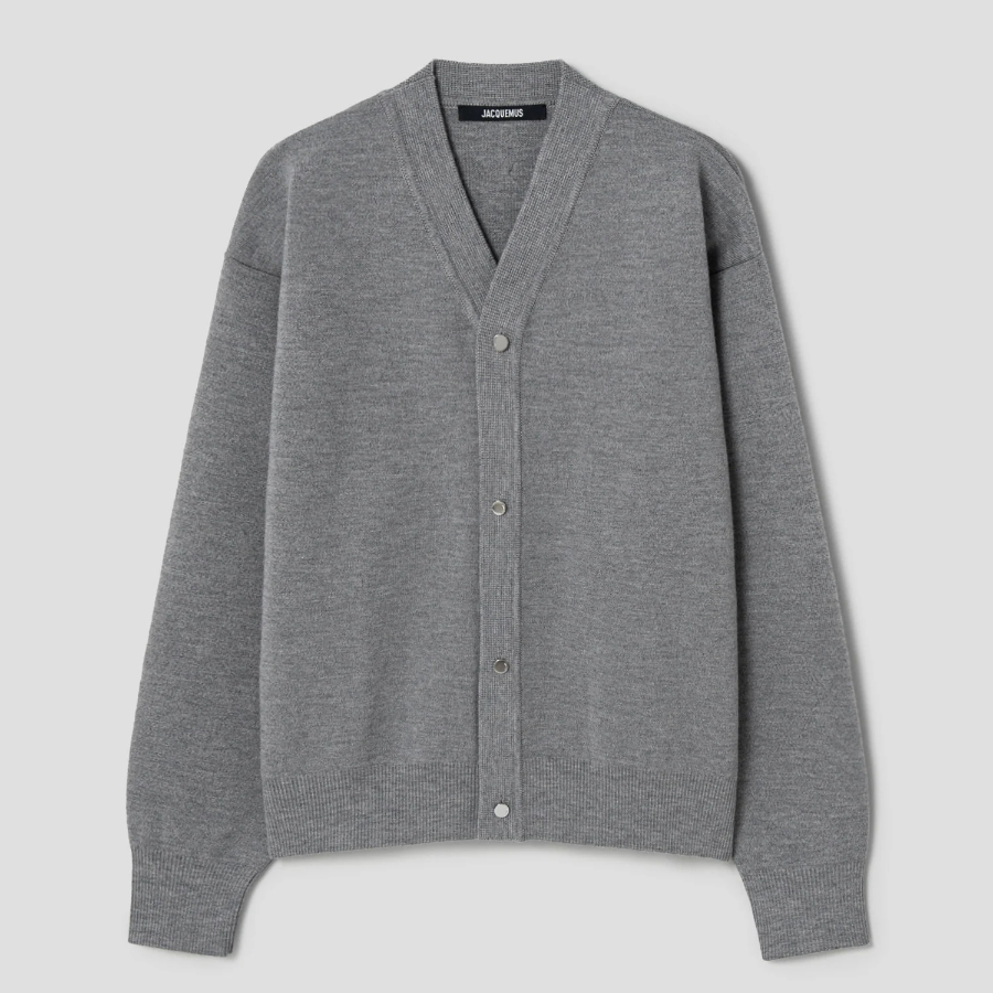 JACQUEMUS (Men) Le Cardigan Boutonne - Grey