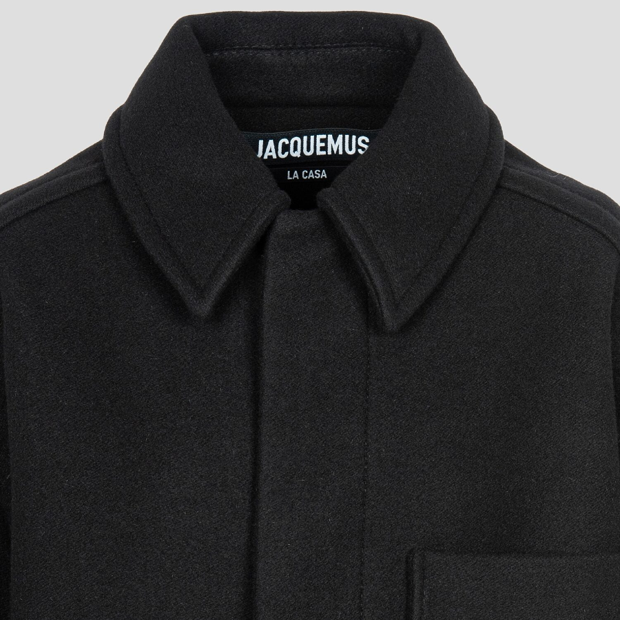 JACQUEMUS (Men) Le Manteau Court - Black