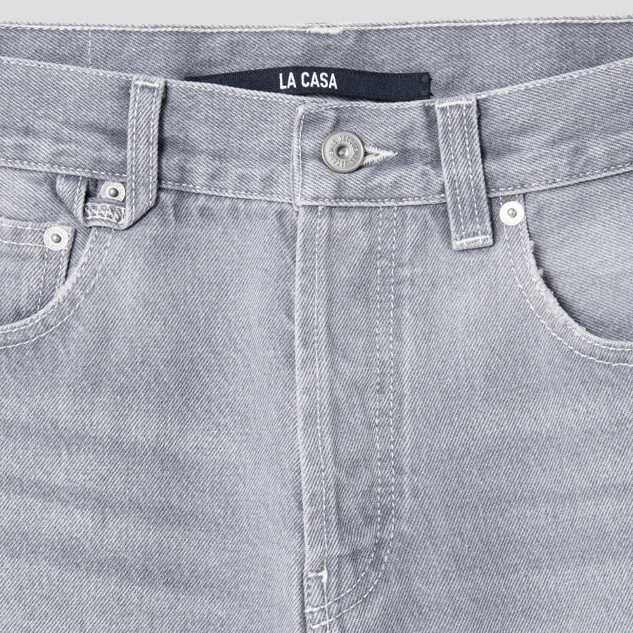 JACQUEMUS (Men) Le De-Nimes Droit - Grey/Off-White