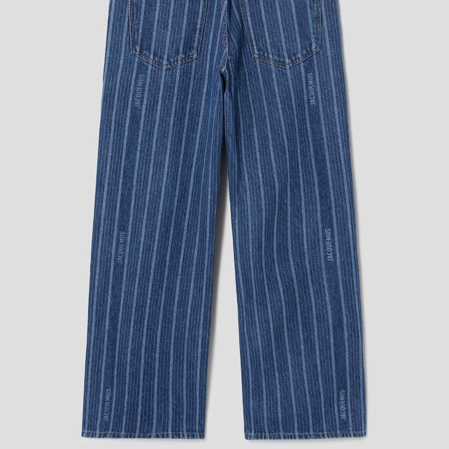 JACQUEMUS (Men) Le De Nîmes Large - Print Blue Stripe