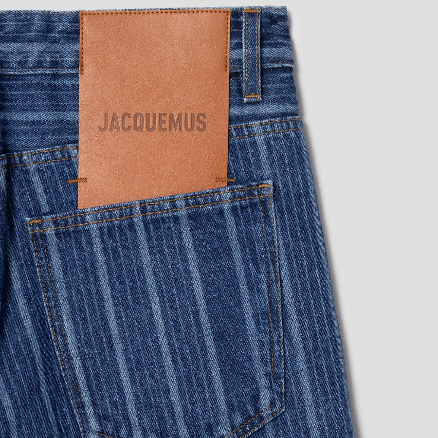 JACQUEMUS (Men) Le De Nîmes Large - Print Blue Stripe