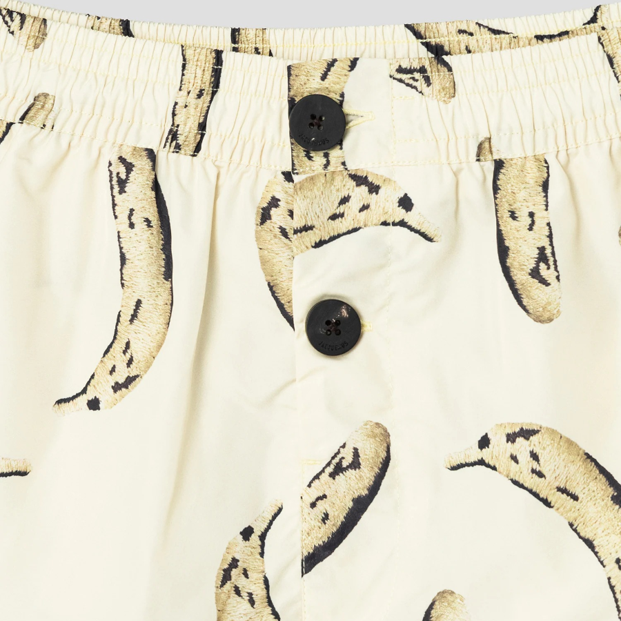 JACQUEMUS (Men) Le Maillot Puntini Shorts - Yellow