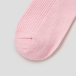 8 seconds Cotton Ribbed Basic Socks — Light Pink